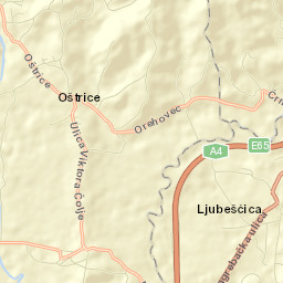 Ljubešćica Street Map