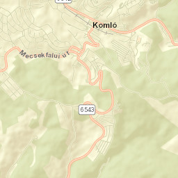 Komló Street Map