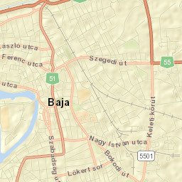 Baja Street Map