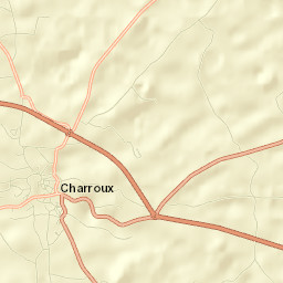 Charroux Street Map