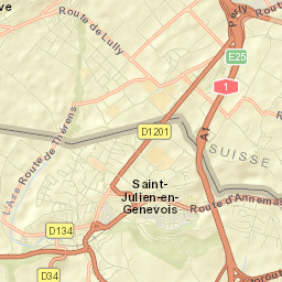Saint-Julien-en-Genevois Street Map