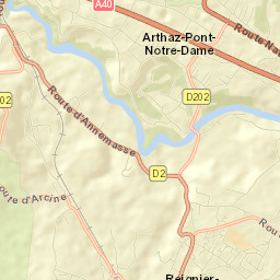 Arthaz-Pont-Notre-Dame Street Map