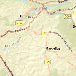 Contamine-sur-Arve Street Map