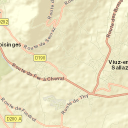 Viuz-en-Sallaz Street Map
