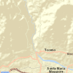 Toceno Street Map