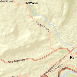 Belluno Street Map