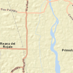 Reana del Rojale Street Map
