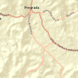 Pregrada Street Map