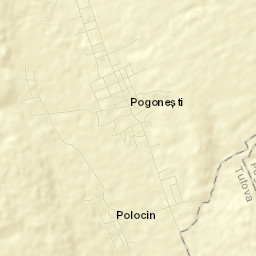 Comuna Pogoneşti Street Map