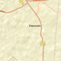 Sauzé-Vaussais Street Map