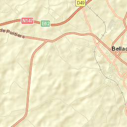 Bellac Street Map