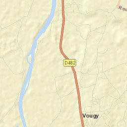 Vougy Street Map