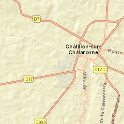 Châtillon-sur-Chalaronne Street Map