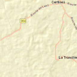Certines Street Map