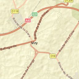 Viry Street Map