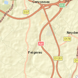 Feigères Street Map