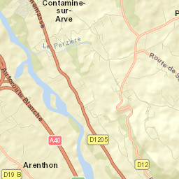 Arenthon Street Map