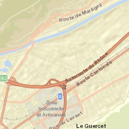 Martigny District Street Map