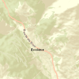 Evolène Street Map