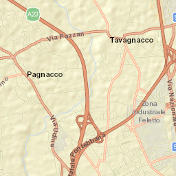 Tavagnacco Street Map