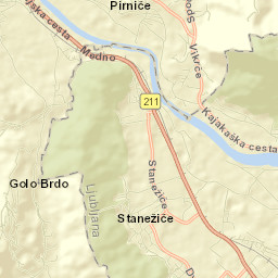 Šentvid District Street Map