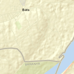 Báta Street Map