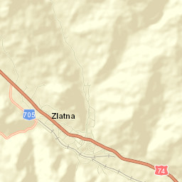 Zlatna Street Map