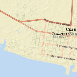 Skadovs’k Street Map