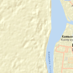 Kamyzyak Street Map