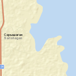 Saryshaghan Street Map