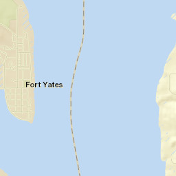 Fort Yates Street Map