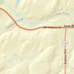Iron River Street Map