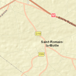 Saint-Romain-la-Motte Street Map