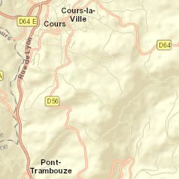 Cours-la-Ville Street Map