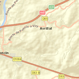 Poncin Street Map