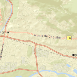Thyez Street Map