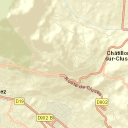 Châtillon-sur-Cluses Street Map