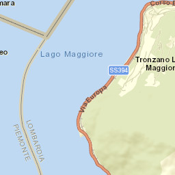 Pino sulla Sponda del Lago Maggiore Street Map