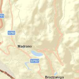 Madrano-Canzolino Street Map