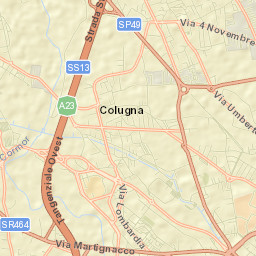 Colugna Street Map