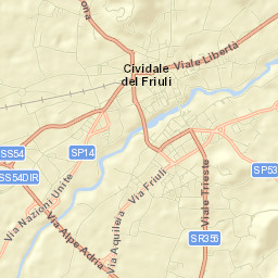 Cividale del Friuli Street Map