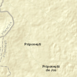 Comuna Priponeşti Street Map
