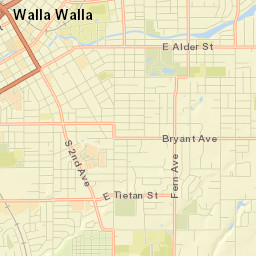 Walla Walla Street Map