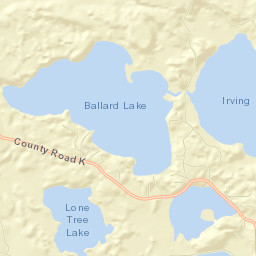 Vilas County Street Map