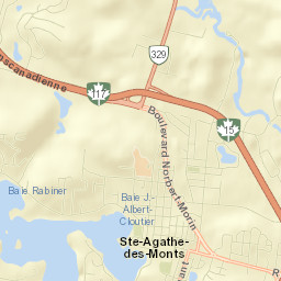 Sainte-Agathe-des-Monts Street Map