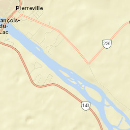 Pierreville Street Map