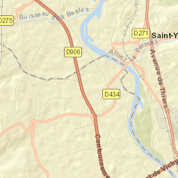 Saint-Yorre Street Map
