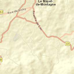 Le Mayet-de-Montagne Street Map