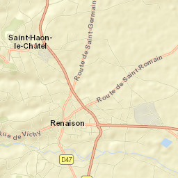 Renaison Street Map