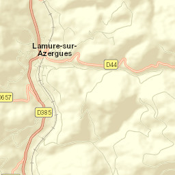 Lamure-sur-Azergues Street Map